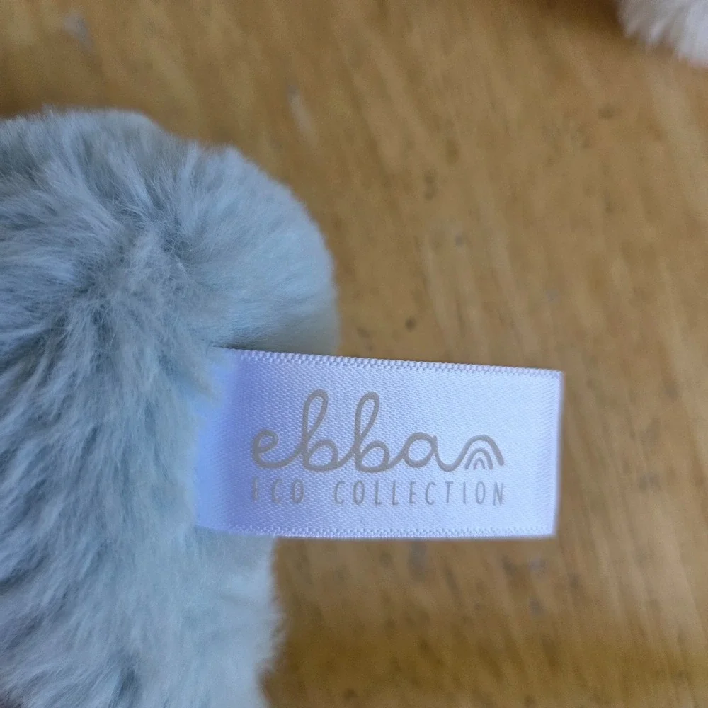 Lot of 3 Eco Ebba Aurora Plush Rattles 6 inch Willow Fawn Coby Cow Milo Monkey